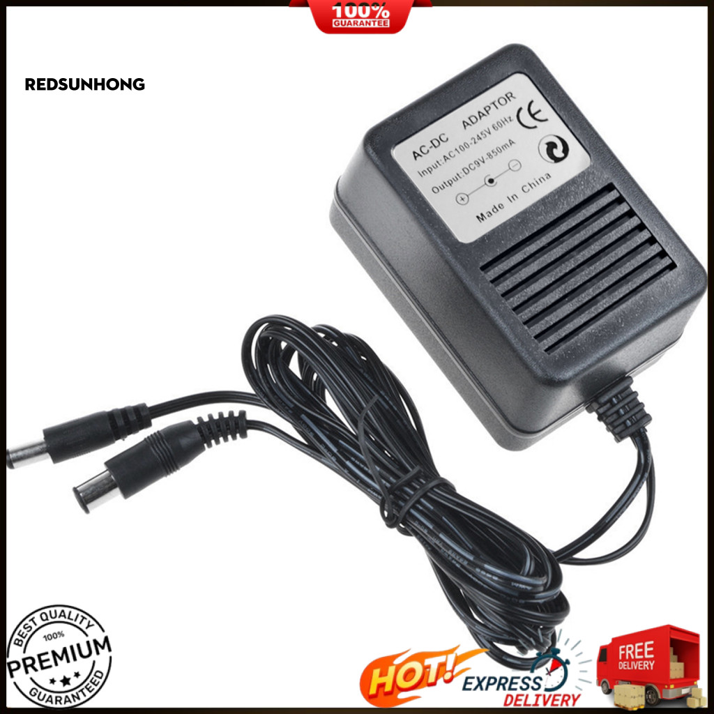 RHB 9V AC Charger Power Supply Adapter สําหรับ Nintendo SNES Sega Genesis Mega Drive