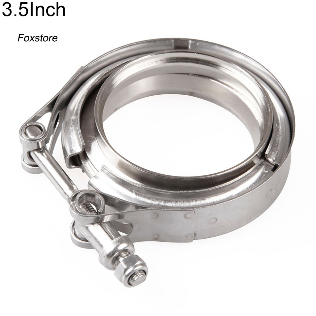 [Fx] 2/25/3/35/4 นิ้ว Universal Car V-band Turbo Downpipe Exhaust Clamp Accessories