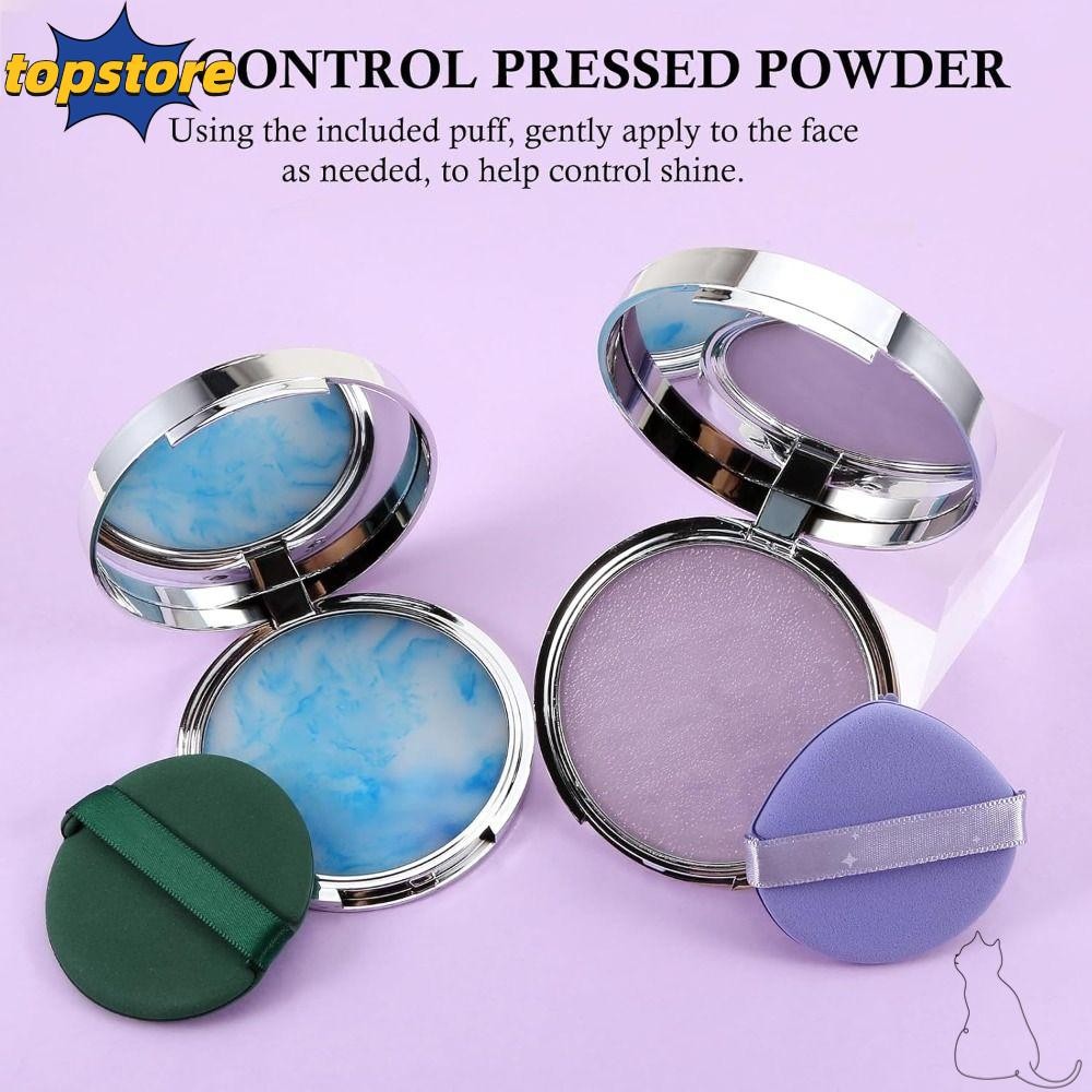 TOPSTORED Pressed Setting Powder, Long Lasting Lavender Oil Control Pressed Powder, All Skin Type Wa