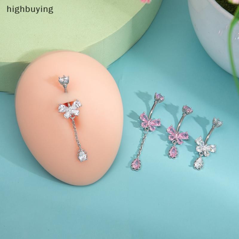 [การซื้อสูง] แฟชั่นเพทายปุ่มท้องแหวนสแตนเลสหัวใจสะดือเจาะเงาคริสตัลแหวนท้องสําหรับผู้หญิงเครื่องประดับร่างกายใหม่สต็อก