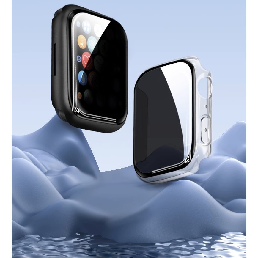 ด้วยกรณีแก้วนิรภัยป้องกันการดูฟิล์ม for IWatch Apple Watch Ultra/SE 3 2 Series 11 10 9 8 7 6 5 4 49 46 45 44 42 41 40มม - รูปที่ 7