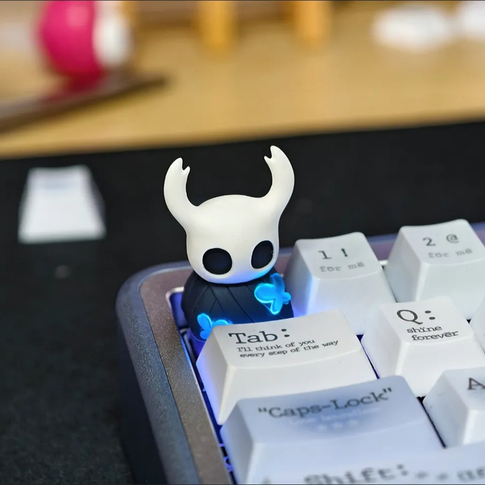 Hollow Knight Keycaps ESC 3D DIY ส่วนบุคคลน่ารัก Light Transmission Gaming Keycaps Cool การ์ตูนสร้างสรรค์ MX สวิทช์ Mechanical Resin Keycaps