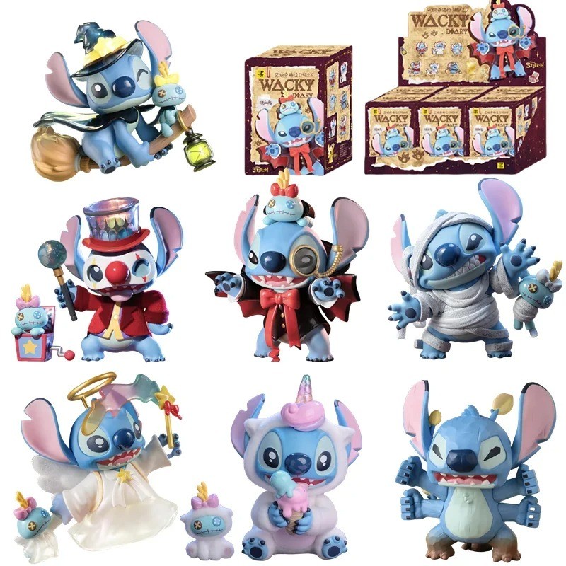 Stitch กล่องตาบอดตลกไดอารี่ Series Mysteries Guss กระเป๋าอะนิเมะรูปตกแต่งคอลเลกชันของเล่นของขวัญ