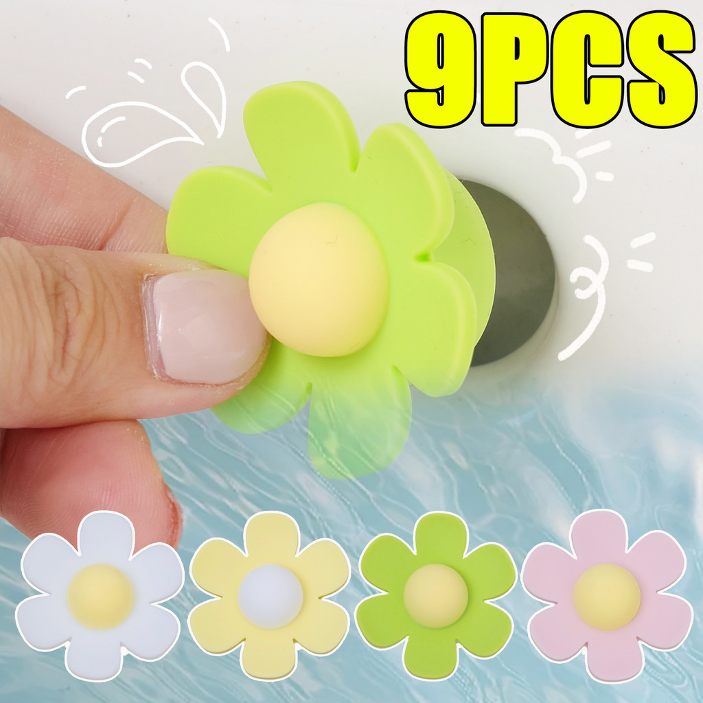 ซิลิโคนรูปดอกไม้ฝาครอบน้ําล้นสําหรับรูอ่างล้างจาน-อ่างล้างหน้าท่อระบายน้ําปลั๊ก,ห้องน้ําห้องครัวแหวนปิดผนึกเครื่องใช้ในบ้าน