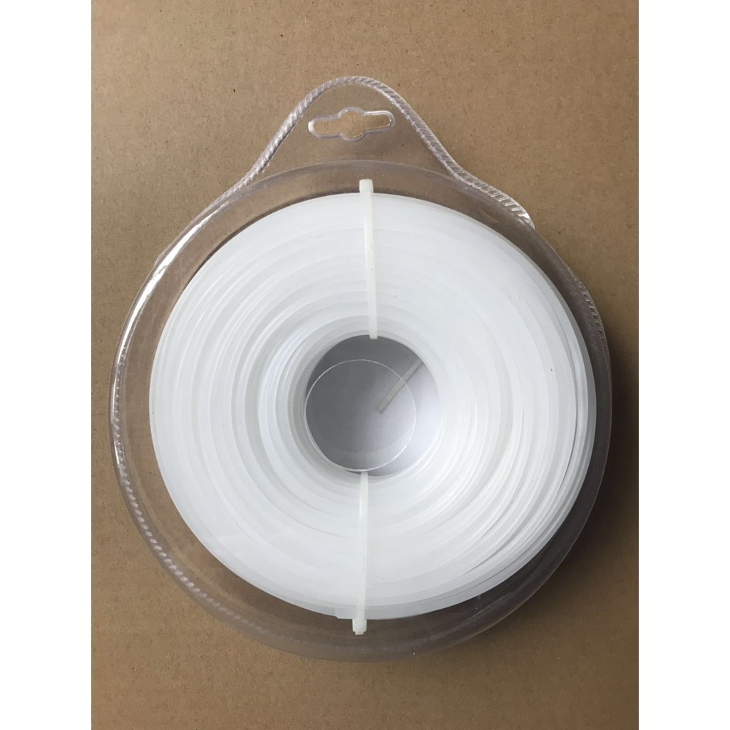 เอ็นตัดหญ้า แบบเหลี่ยม เหลี่ยม สายเอ็น ขนาด 4.0/3.0/ 2.7/2.4 มิล ปริมาณ ม้วนละ  ใช้ได้กับเครื่องตัดหญ้าทุกยี่ห้อ10m~90m - รูปที่ 2