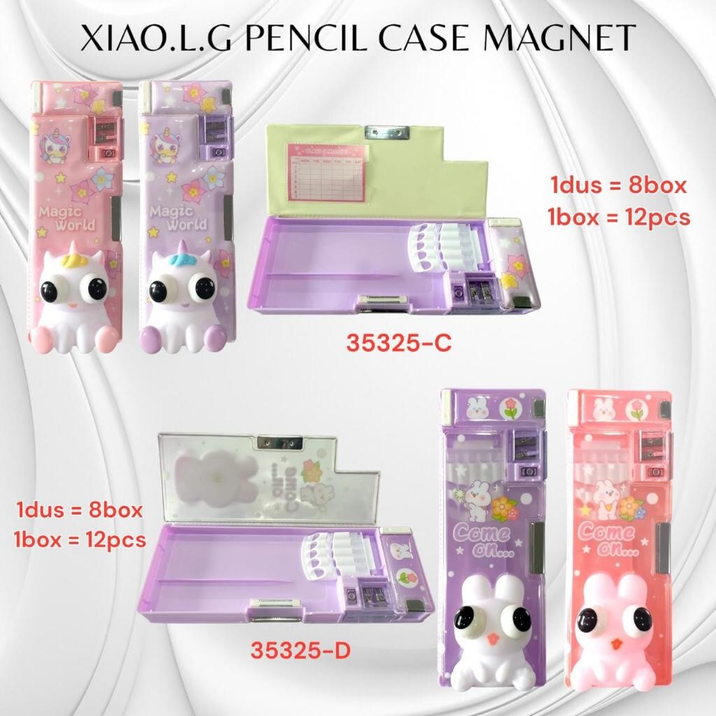 [SDW] pekanbaru/Pencil CASE MEGNET XIAOLINJING ลายนูน MOTIF