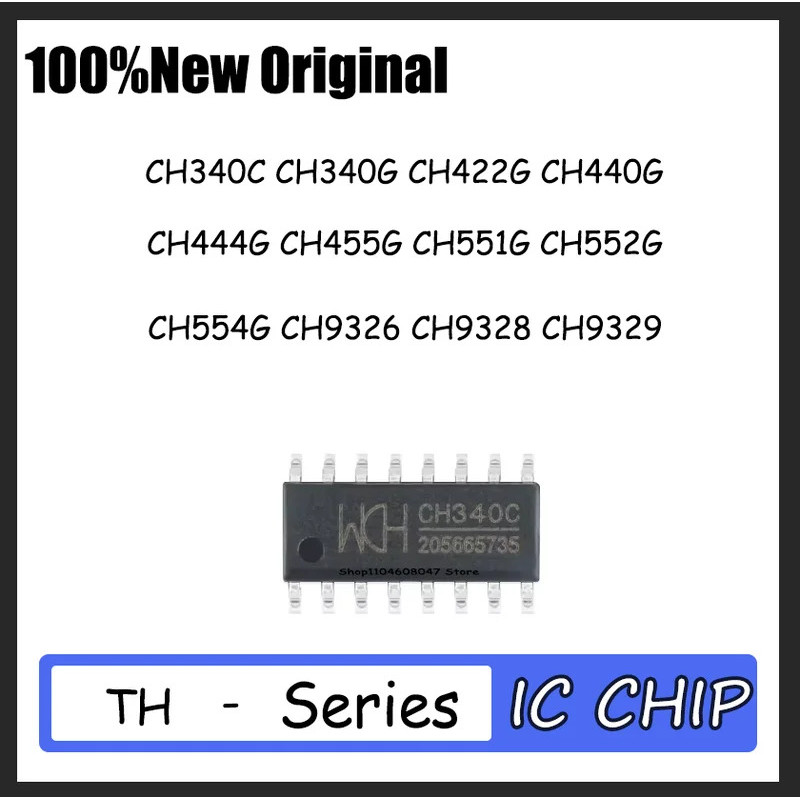 1-5PCS CH340C CH340G CH422G CH440G CH444G CH455G CH551G CH552G CH554G CH9326 CH9328 CH9329 SOP16 ชิป
