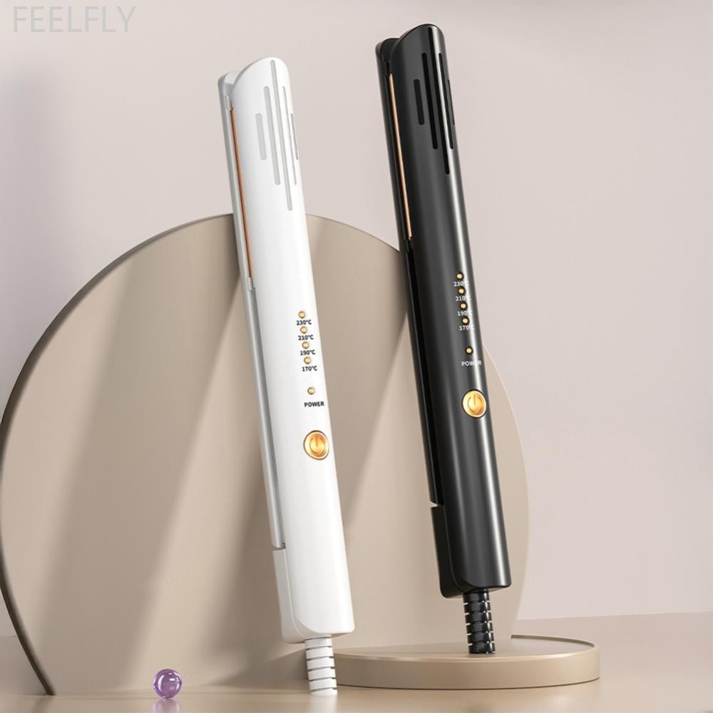 FEELFLY 2-in-1 Hair Styler ขนาดกะทัดรัดความร้อนอย่างรวดเร็ว Frizz ฟรี Travel Hair Straightener Profe