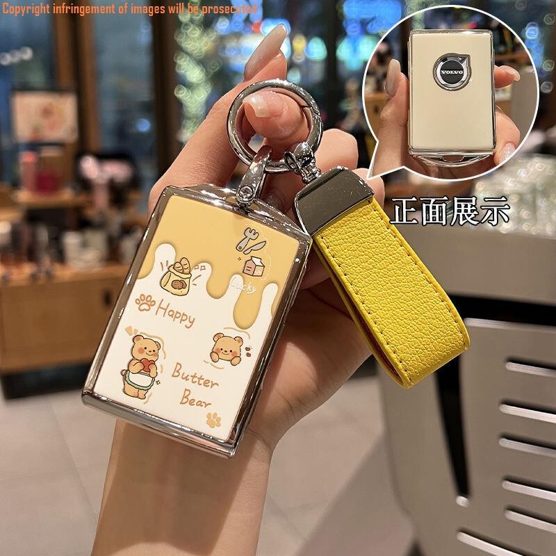 ฝาครอบกุญแจ Volvo Volvo xc60 s90 s60 xc40 xc90 s60 v40 v60 c40 พวงกุญแจ พวงกุญแจ พวงกุญแจ