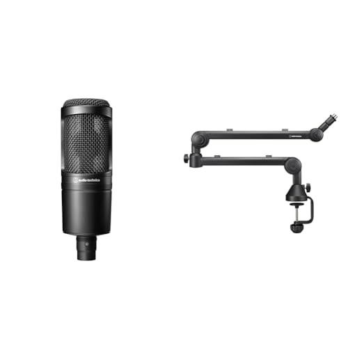 Audio-Technica AT2020  & AT8705 Low-Profile Stand  2.2kg Weight Capacity and 360-Degree