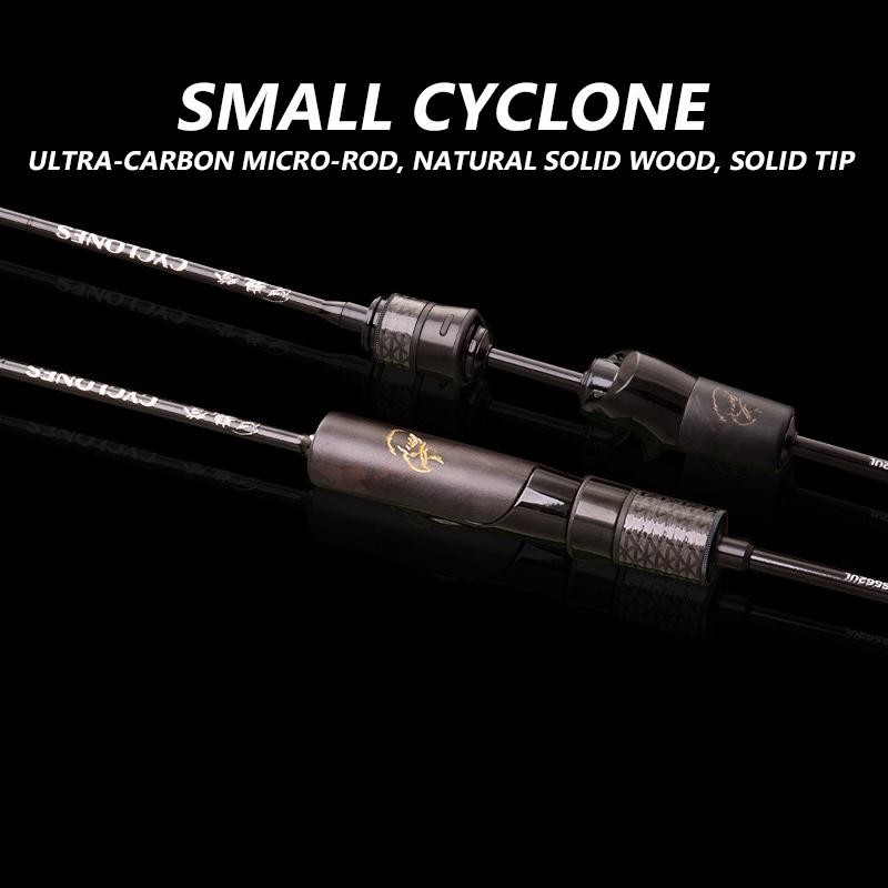 Mavllos Cyclone Carbon Fiber Fishing Rod 1.50m to 1.98m | Suitable for Black Bass Fishing with 1-4lb