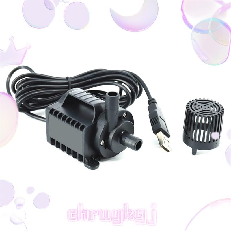 5V Submersible ปั๊มน้ํา 0-600L/H ขนาดเล็ก Fountain ปั๊ม 8 ระดับปรับ 0-7.2ft ยก USB ชาร์จสําหรับสระว่