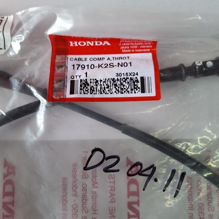 สาย Comp A Throt Honda Vario 160 K2S 17910K2SN01
