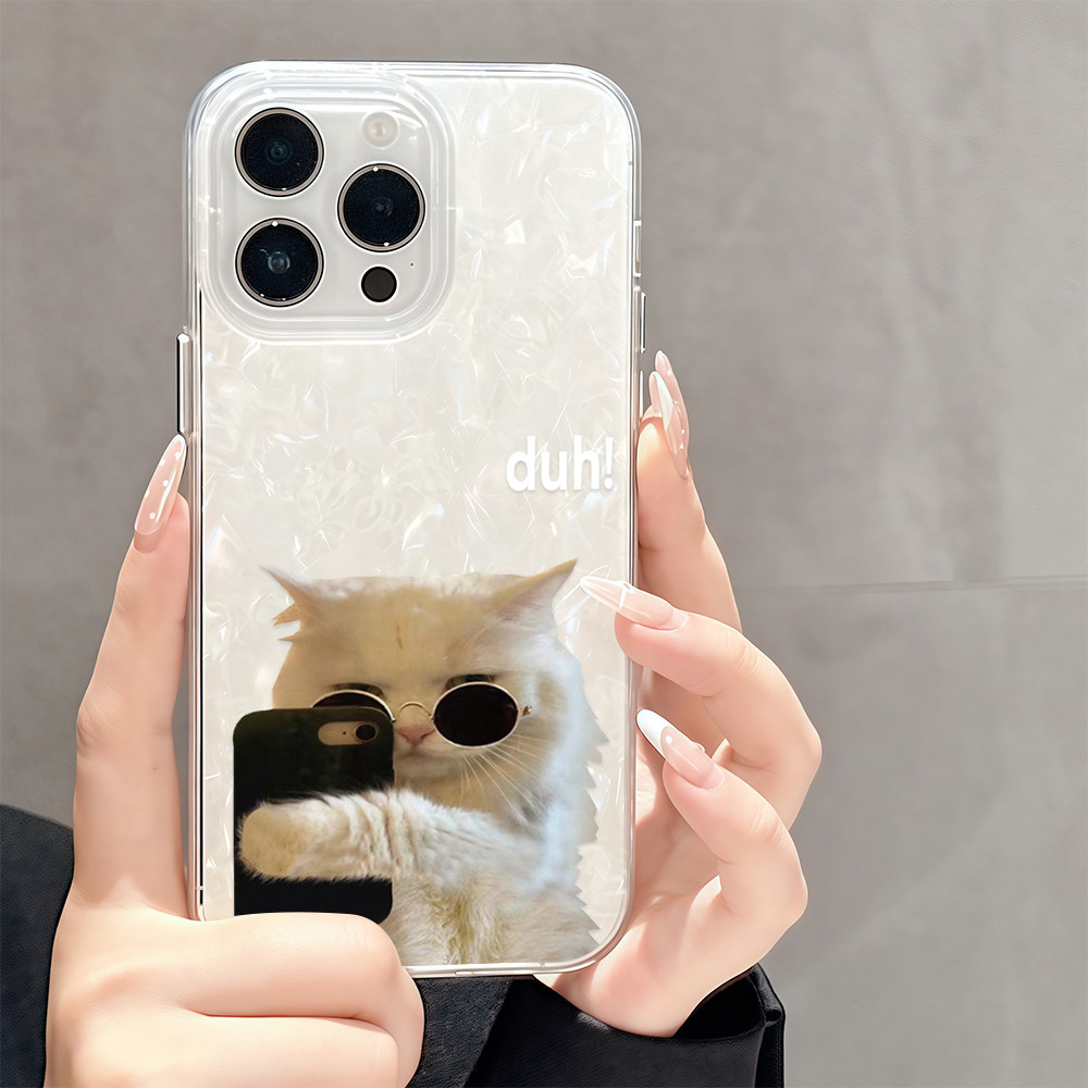 ✨ นี่ยม! ✨เคสพื้นหลังมันวาวเหมือนเปลือกหอย น่ารัก สําหรับIPhone16 14 13 12 11 6 7 8 plus Pro Promax X XR XSMAX BKWIMD071 - รูปที่ 6