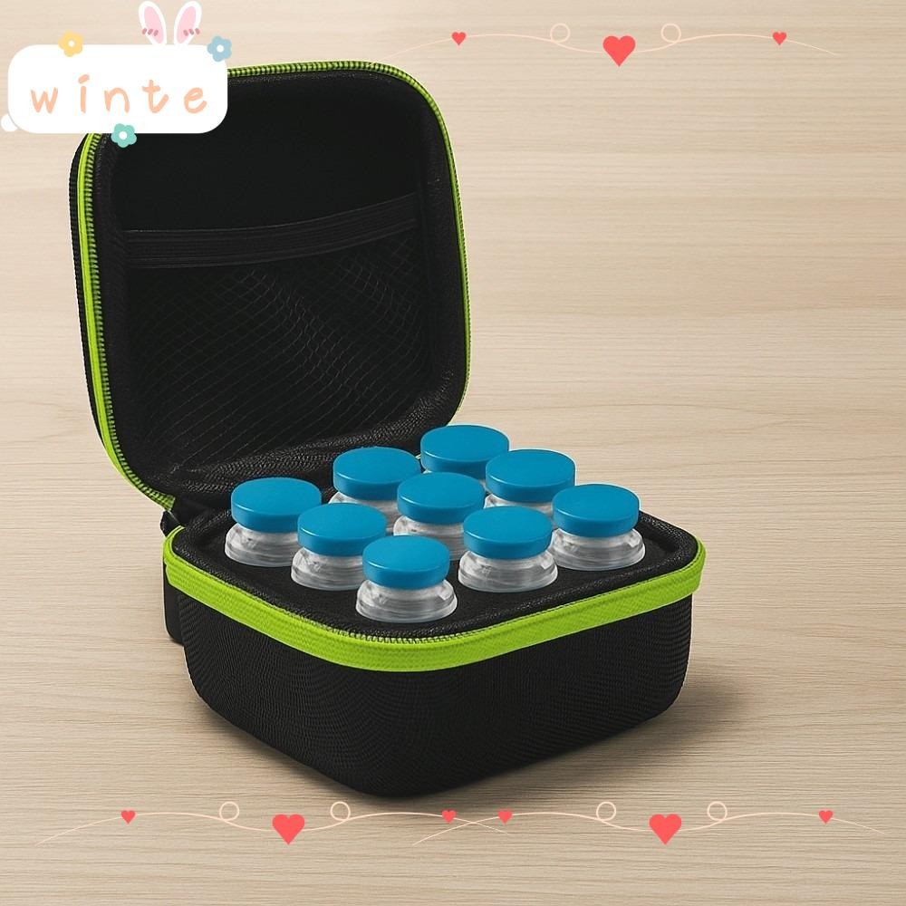 WITE อินซูลิน Vial Protector, 10ML 9 Vials กันน้ํา EVA Insulin Organizer, Protector ความจุขนาดใหญ่สว