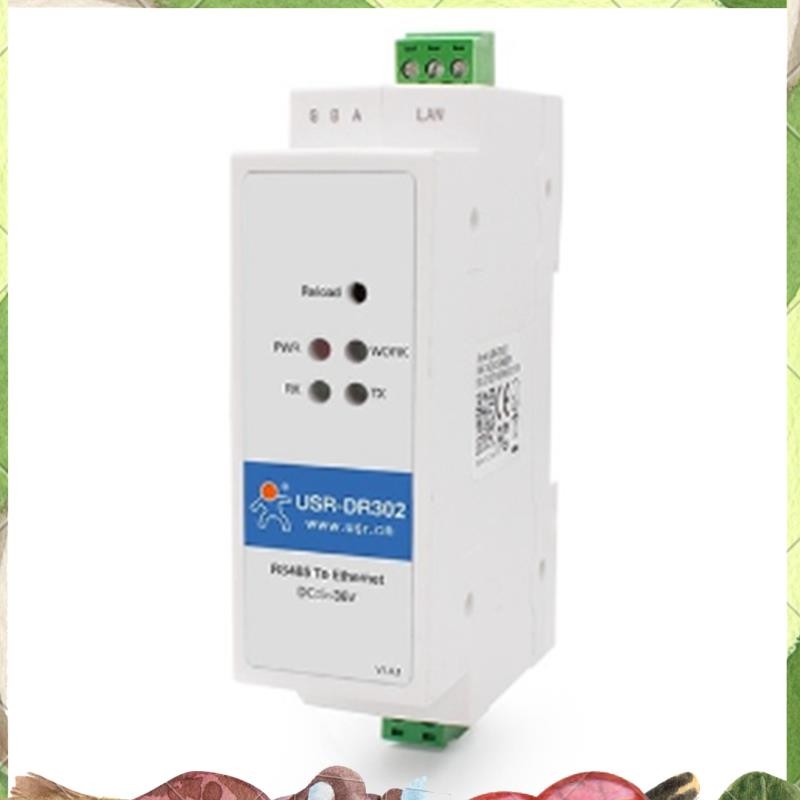 -DR302 Din Rail Serial RS485 to Ethernet IP Server Module Ethernet Converter Modbus RTU to Modbus Un