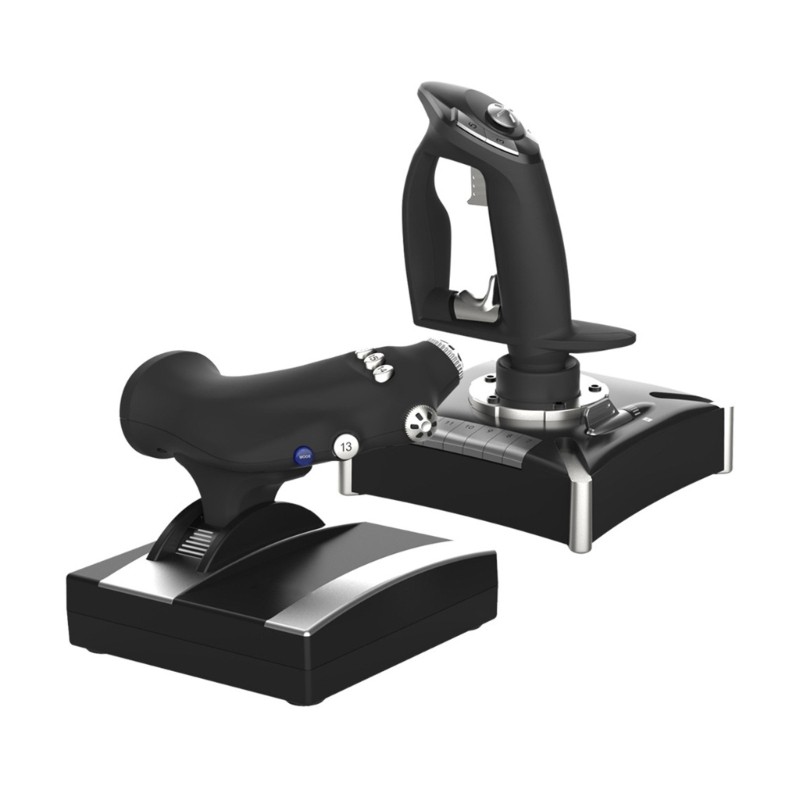 QUU Flight Stick จอยสติ๊กคอนโทรลเลอร์จําลองเที่ยวบินควบคุมสําหรับหลายแพลตฟอร์ม
