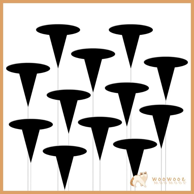 WOW 12 ชิ้น Eerie กระดาษฮาโลวีนตกแต่งหมวกสีดําออกแบบฮาโลวีนแขวนเครื่องประดับสําหรับเพดานตกแต่ง