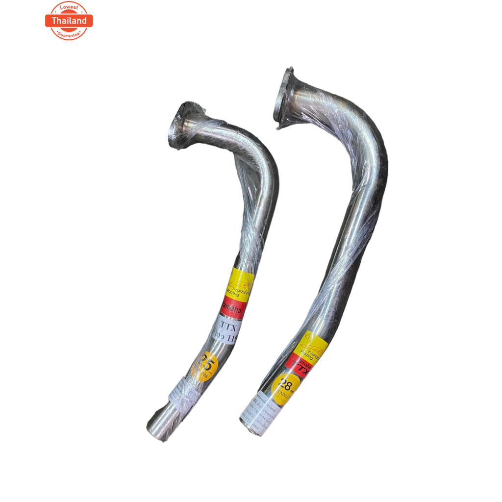 คอท่อ TTX Fino FT/Mio 115i-125i Stainless Size 25/28 mm.