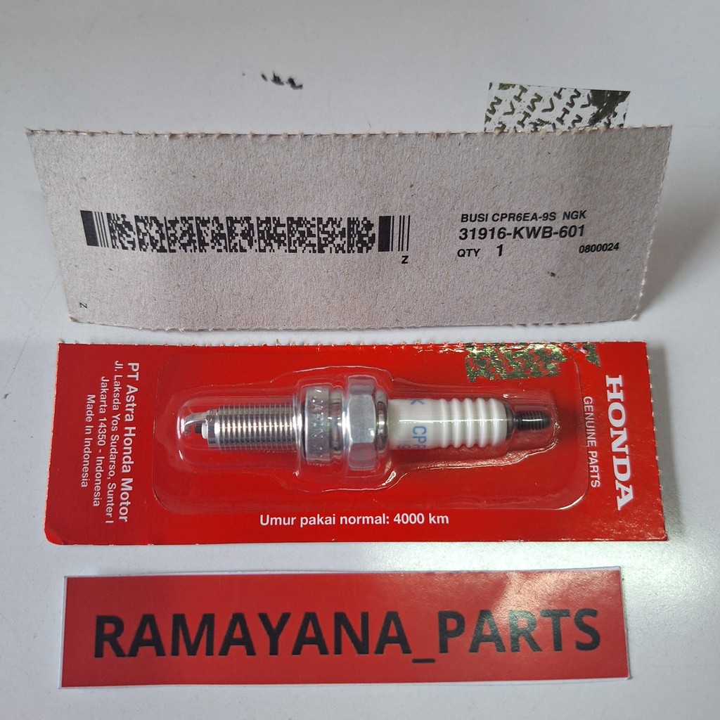 หัวเทียน หัวเทียน CPR6EA-9S NG ใบมีด Karbu 31916KWB601
