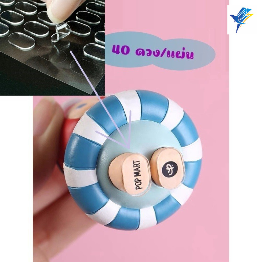 สติกเกอร์ใส กาวสองหน้า ติดโมเดล ลอกออกได้ ไม่เป็นคราบ ติดแน่น กาวใส กาวติดโมเดล สติกเกอร์ตั้งโมเดล กาวนาโน