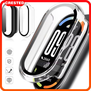 กรณีปกกระจกนิรภัย PC for Xiaomi Mi Band 10 อุปกรณ์ปกป้องหน้าจอแข็งเต็ม For Smartwatch MiBand 10 NFC