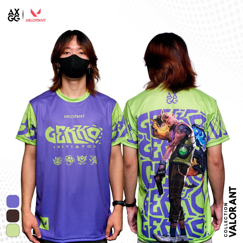" Valorant Axgg - Gekko " - เสื้อยืดสําหรับเล่นเกมสุดพิเศษ