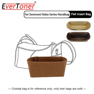 EverToner แบบพกพา Felt กระเป๋าด้านในใส่กระเป๋า Multi-Pocket Mini ถือ Linner สําหรับ Sonmont Hobo กระเป๋า