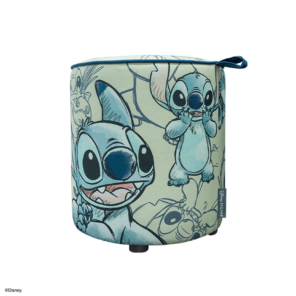 Disney Home สตูล สติทซ์ DISNEY รุ่น /STITCH & SCRUMP/03 สีครีม (40x40x45 ซม.) แบรนด์ DISNEYHOME