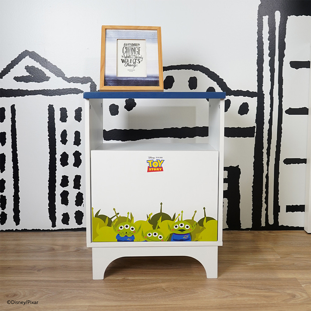 Disney Home ตู้ข้าง 1 บานเปิด DISNEY รุ่น TOY STORY-ALIENS 40 (45x40x55 ซม.) แบรนด์ DISNEYHOME
