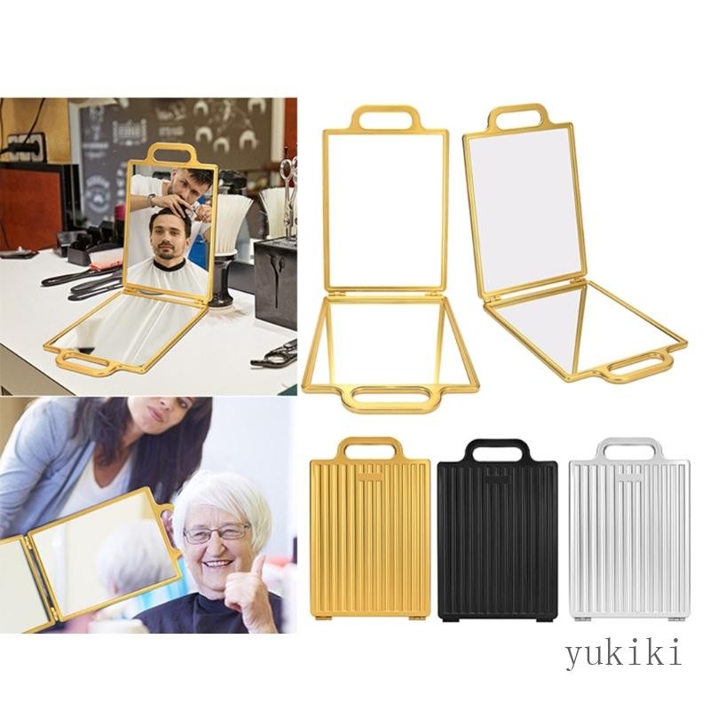 Kiki Highly Clarity กระจกร้านทําผมพับได้การออกแบบแก้วสําหรับจัดแต่งทรงผมที่แม่นยํา