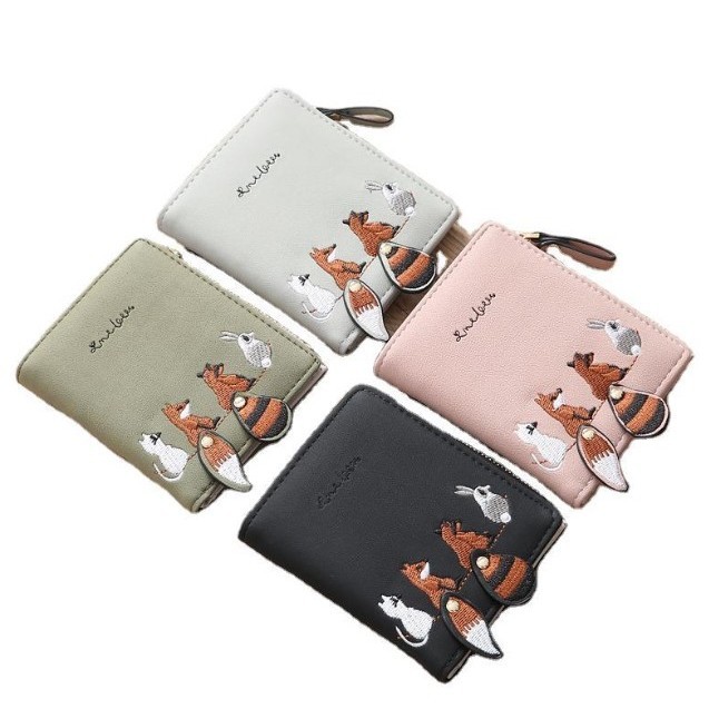 FD กระเป๋าสตางค์หญิง ใบเล็ก ลายสวยเก๋ WLW-1826 GL (W2-176) จากร้าน Flying Dragon