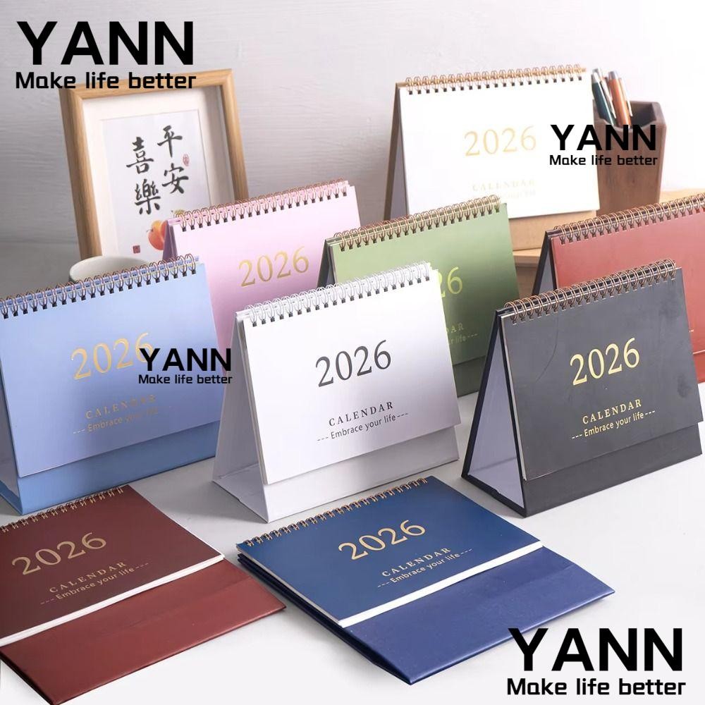 ยัน 2026 ปฏิทินตั้งโต๊ะตั้งโต๊ะ, ปฏิทินตั้งโต๊ะแบบพับได้แบบยืน, เขียนได้ บันทึก ปฏิทินพลิกแบบพกพาสํานักงานซัพพลาย