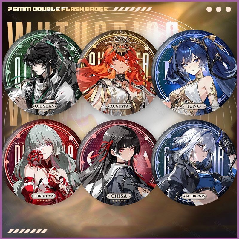 Wuthering Waves LINGYANG Jiyan Tinplate Badge อะนิเมะเกมสะสมอุปกรณ์เสริม