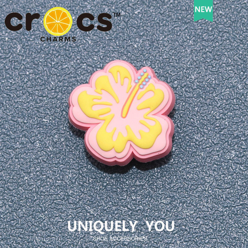 JIBBITZ cross charms ตัวติดรองเท้า Flower Pine ดีไซน์ธรรมชาติ ตัวติดรองเท้า cross