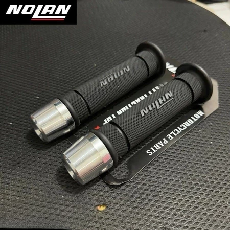 ปลอกแฮนด์ HANDFAT HANDGRIP MOTORCYCLE NOLAN รุ่น RCB HG55 + CHROME STANDBAR รองเท้า PCX รุ่น UNIVERSAL สําหรับรถจักรยานย
