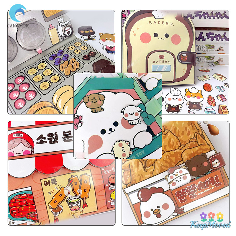 Keepmoved DIY สร้างสรรค์น่ารักหนังสือที่เงียบสงบการศึกษา Kuromi โฮมเมดหนังสือ Melody Quiet book Deion หนังสือของเล่นเด็กหญิงทําด้วยมือ DIY ของเล่นใหม่