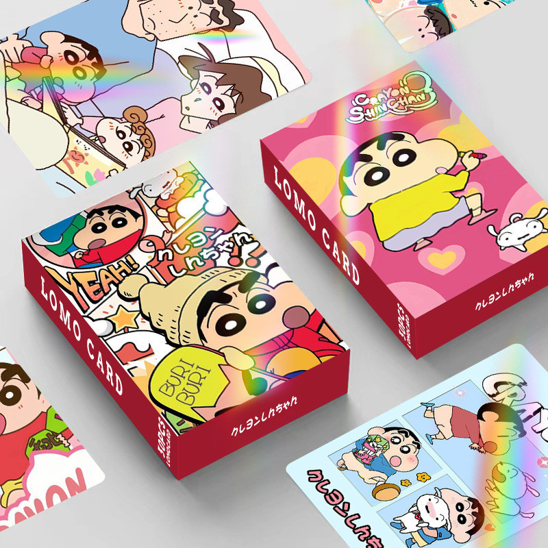 Crayon Shin-chan Laser Flash Lomo Card Photocard 30 ชิ้น/กล่อง ราคา ถูกที่สุด ดีลบีเคเค แกลเลอรีภาพที่ 6