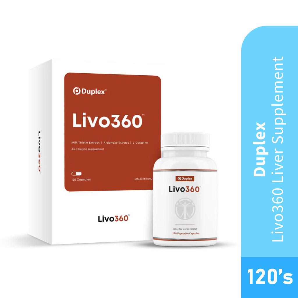 อาหารเสริมตับ Duplex Livo360 เป็นตับดีท็อกซ์ (护) Pharmacy - 120s