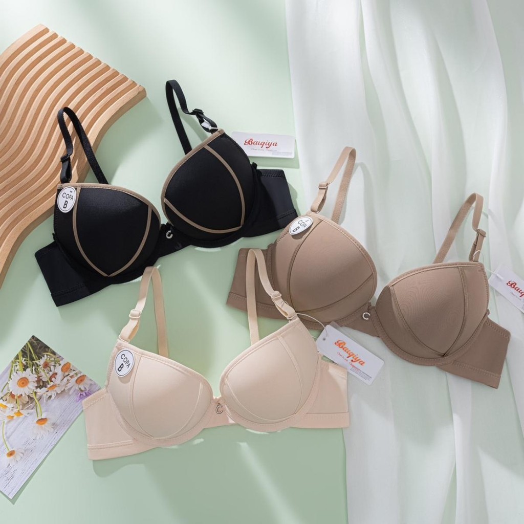 เสื้อชั้นในสตรี ยกทรง ผู้หญิง บราดันทรง เสริมฟองน้ำ เน้นดันทรง อกชิด อกดูมขึ้น 1-2 คัพ พร้อมส่งจากไทย