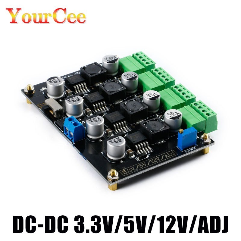 ❈LM2596 Multi Channel Switching Power Supply 3.3V/5V/12V/ADJ Adjustable Voltage Output Power Supply