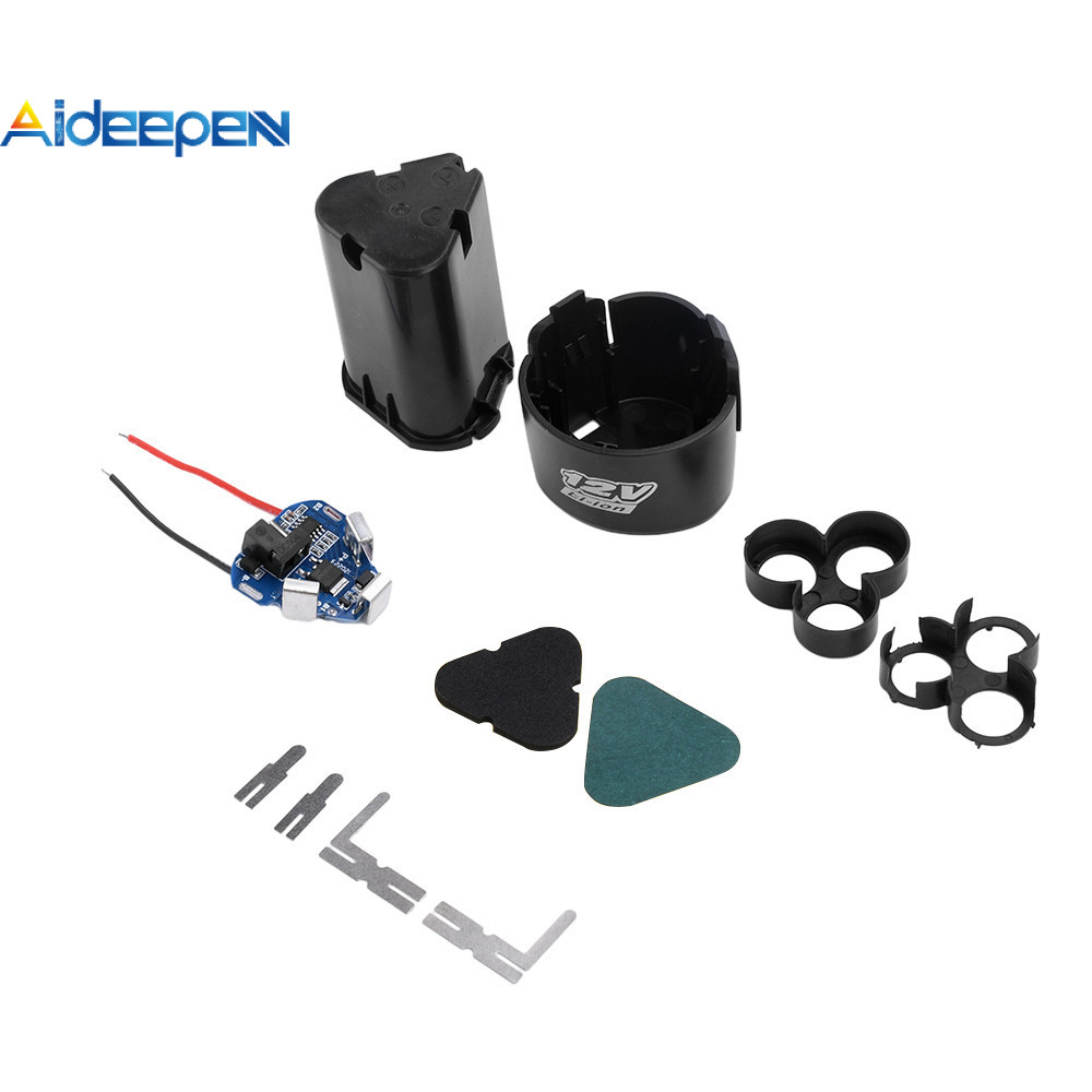 Aideepen DC12V การแทรกโดยตรง 18650 แบตเตอรี่ที่อยู่อาศัยแบตเตอรี่ลิเธียมชุดแผ่นป้องกันสําหรับเครื่องใช้ในบ้าน