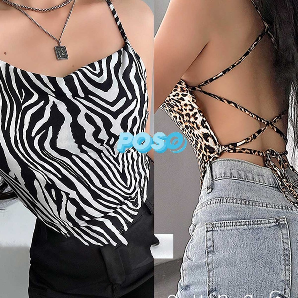 พร้อมส่ง เสื้อรัดรูปลายเสือดาวและม้าลายแบบใหม่ล่าสุด 2024