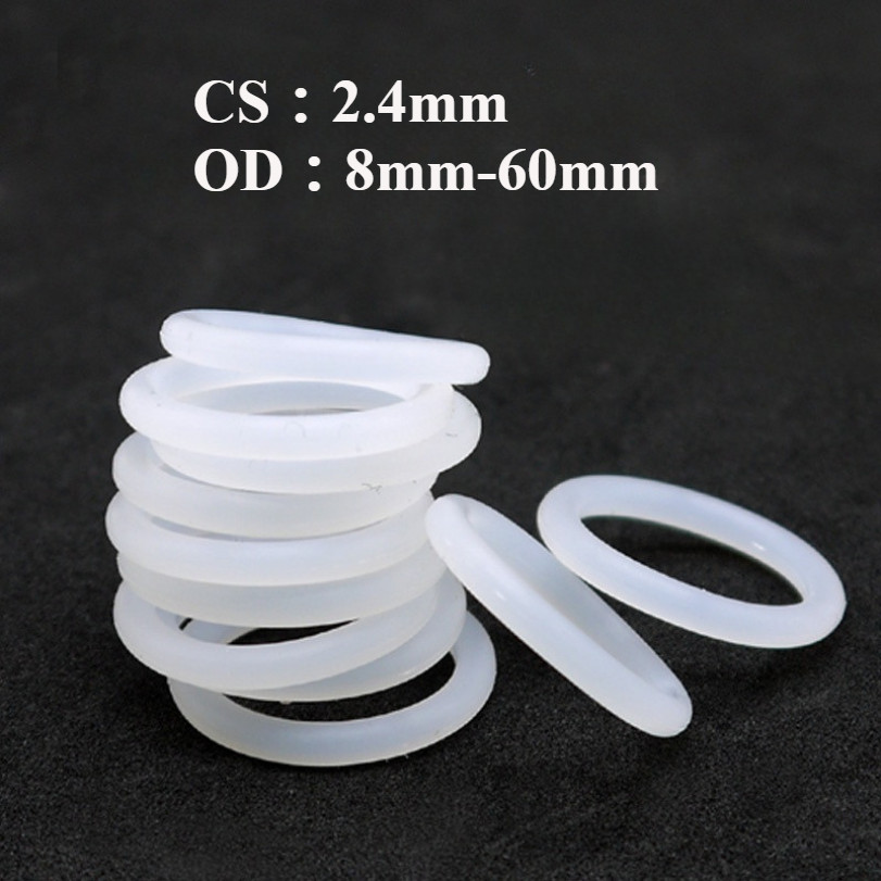 [FGHOQ-1-y] โอริง ORing O-ring ยางโอริง เกรดอาหาร ยางซิลิโคน เลือกขนาดได้ (CS2.4mm* OD8 -60mm)