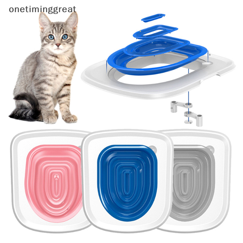 Onetiminggreat ชุดฝึกห้องน้ําแมวนํากลับมาใช้ใหม่ Puppy Cat Litter Mat เทรนเนอร์ห้องน้ําแมวห้องน้ําสัตว์เลี้ยงทําความสะอาดแมวผลิตภัณฑ์การฝึกอบรม OTA
