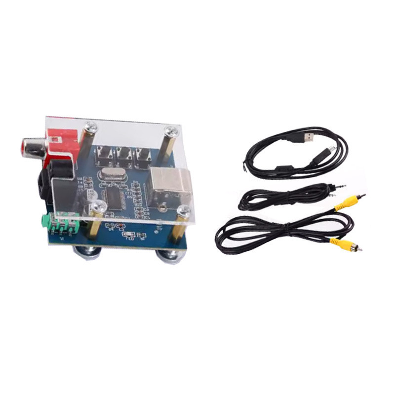 Pcm2704 การ์ดเสียง USB DAC ถอดรหัสอินพุต USB Coaxial Fiber ถอดรหัสการ์ดเสียงไฮไฟ