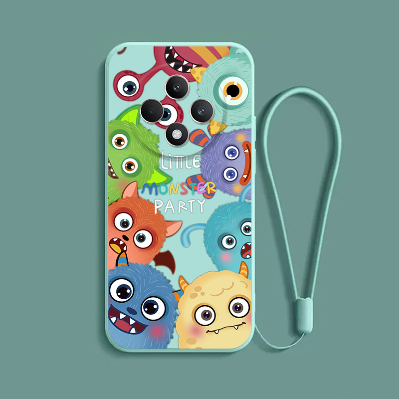 เคส OPPO Reno 12F 5G Reno12F Reno10 Reno7z Reno8z Reno5 Reno5 น่ารักจักรวาลมอนสเตอร์สีทึบเคสโทรศัพท์ Softcase ซิลิโคนเหลวกันกระแทก