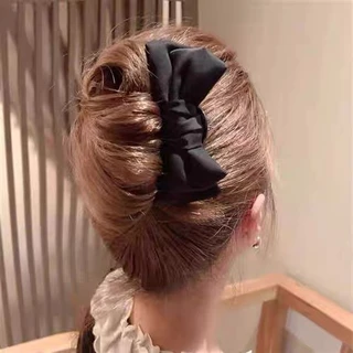 2024 โบว์ผ้า U-Shaped Hairpin Coil Hairpin