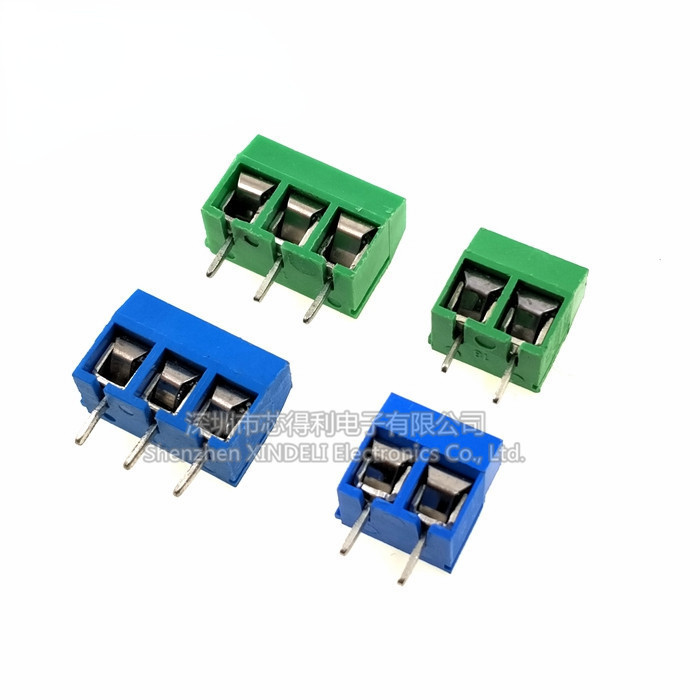 Kf-301 Cross Blue 12A 300V PCB Terminal KF301-2P 3P 5.0mm Splicable 2P/3P/4P