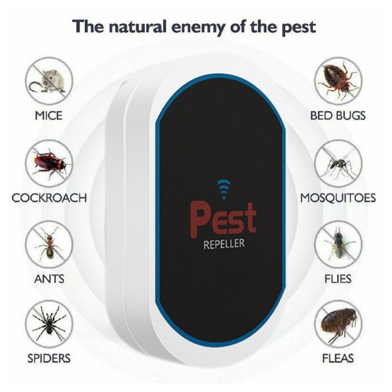 อัพเกรด Ultrasonic Pest Repeller 1 แพ็คในร่ม Ultrasonic Repellent สําหรับ Roach Rodent เมาส์ Bugs Ant ยุงเม้าส์ Spide อิเล็กทรอนิกส์ปลั๊ก Pest Control
